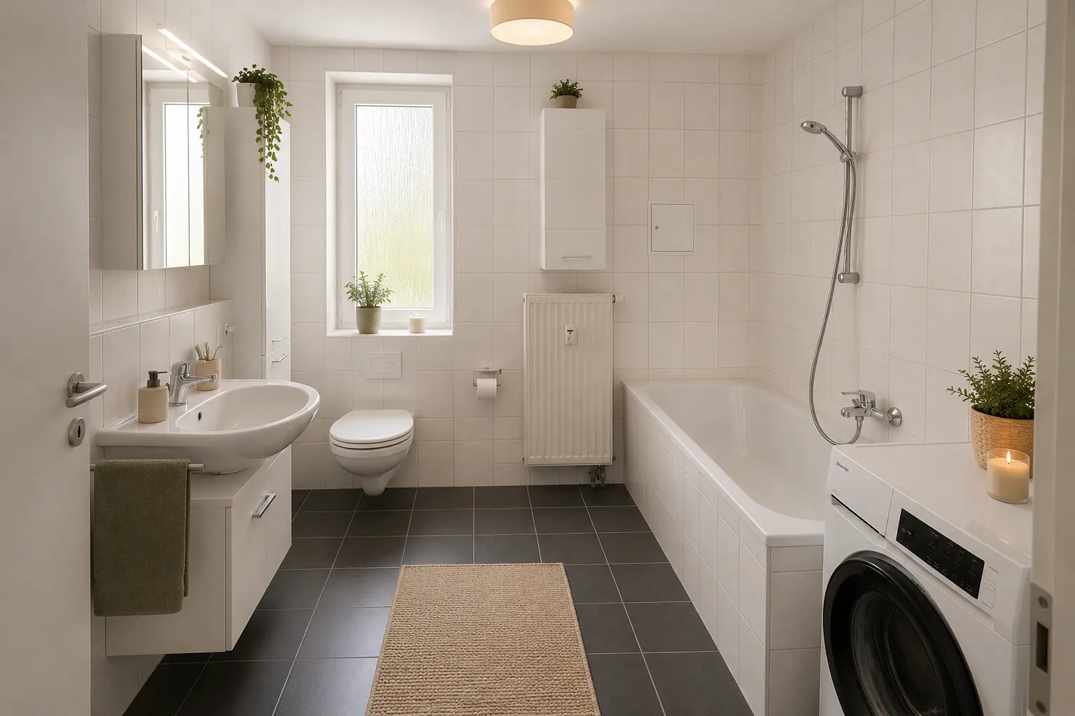 Badezimmer nach Modernisierung